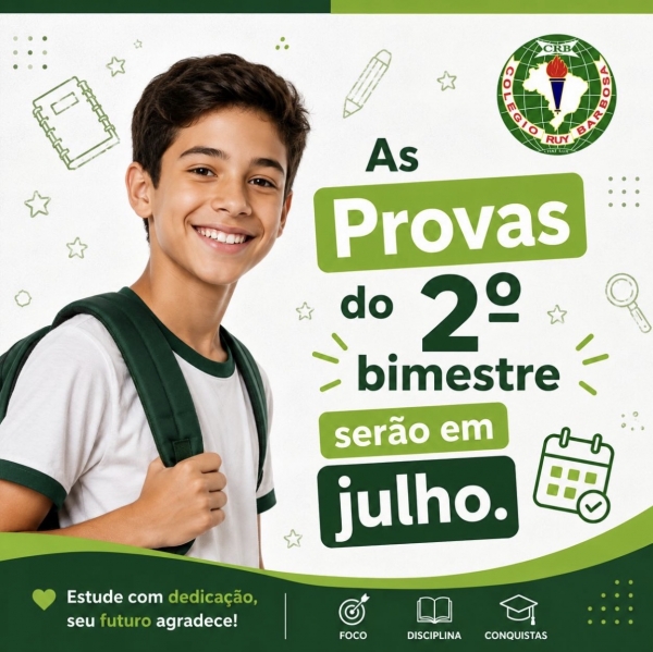 As Provas chegaram